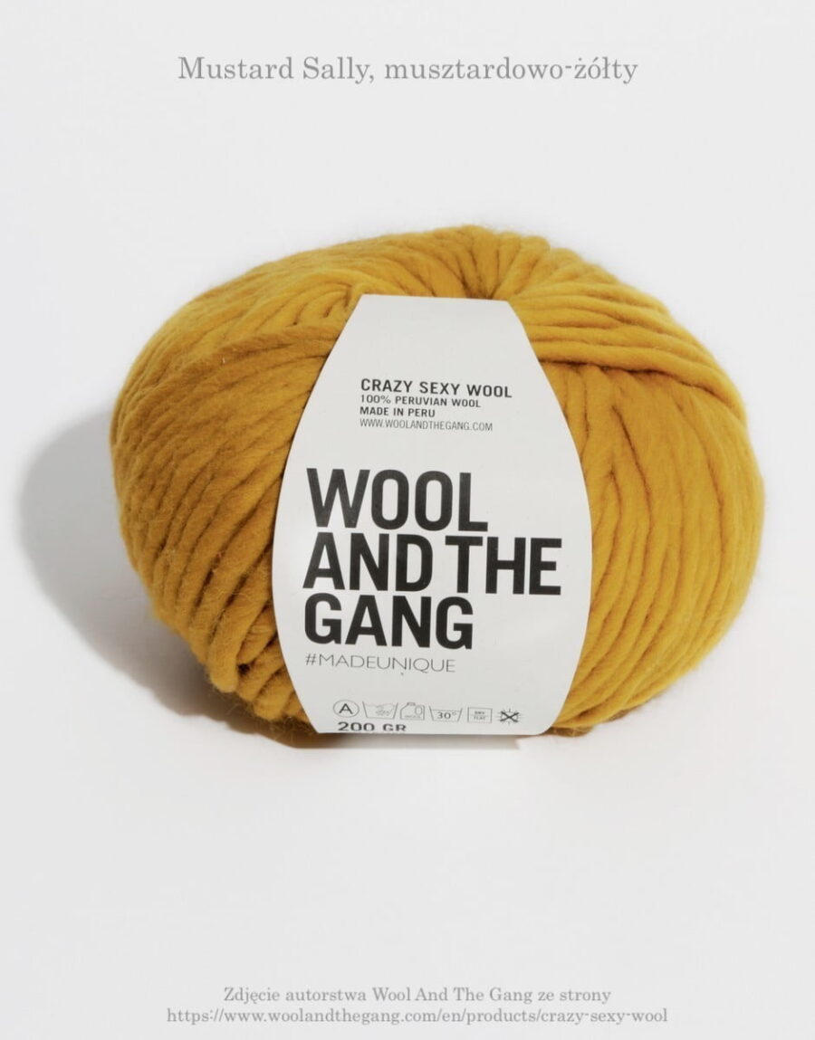 mustard sally musztardowy żółty crazy sexy wool wool and the gang